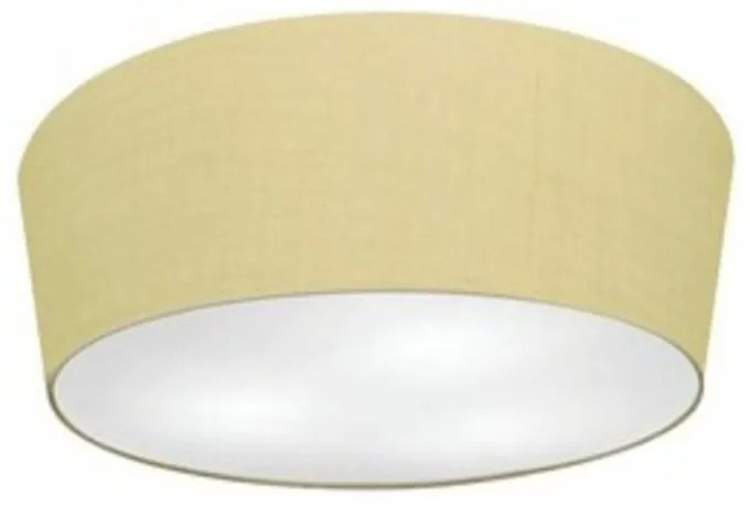 Plafon Cone Md-3003 Cúpula em Tecido 12/40x35cm Algodão Crú - Bivolt