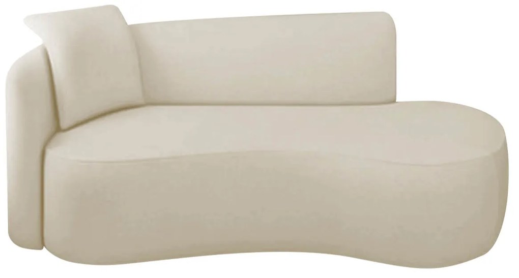 Divã Recamier Suíça Curvo Sala Recepção 150cm Ld Linho