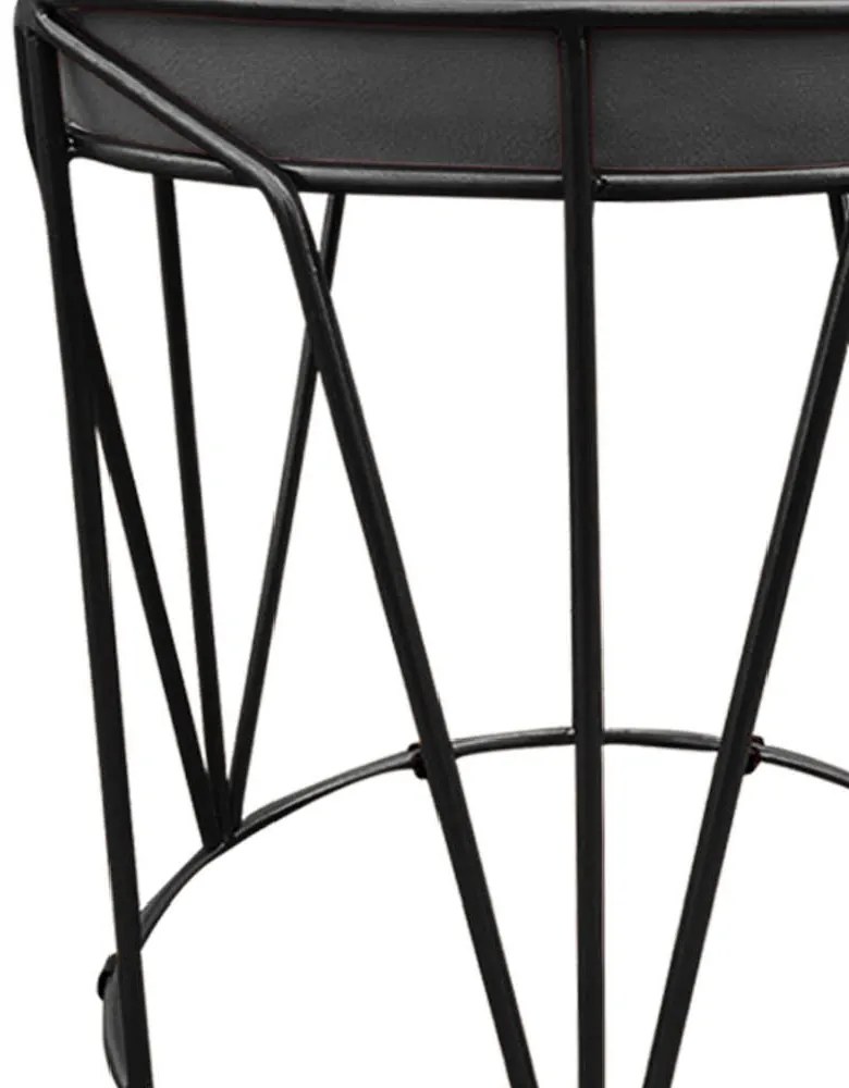 Puff Multiuso com Mesa Babu 2 em 1 Suede Base Preto D'Rossi - Grafite
