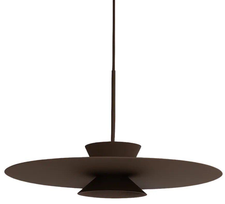 Pendente Tule Ø60X25Cm 1Xmr16 - Usina 25120/60 (CP-M - Champanhe Metálico, BT - Branco Texturizado)