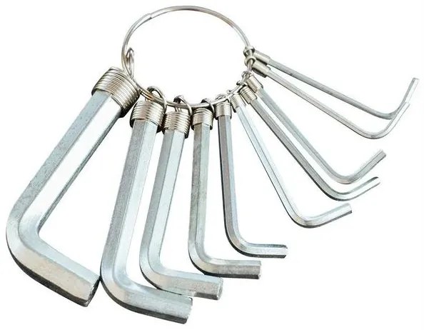 Kit Chaves Allen Em Metal 10 Peças