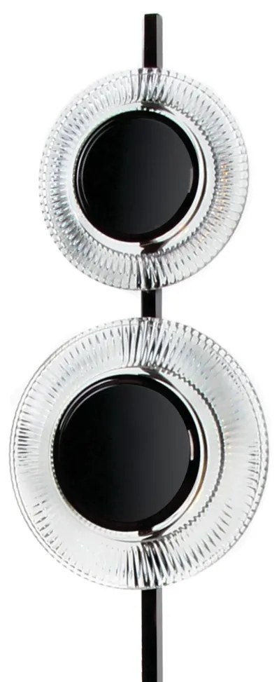 Luminária De Chão Sunflower Vertical Ø26,5X24X143Cm 02Xled 5,5W 2700K... (PRETO / COBRE BRILHO, 220v)
