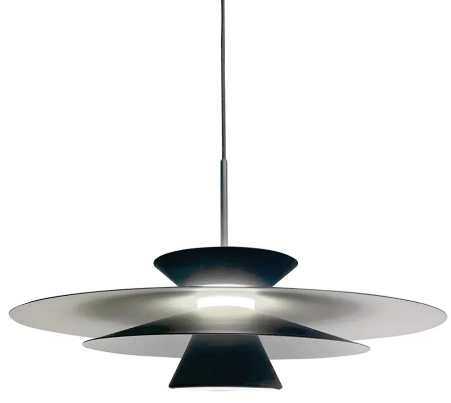 Pendente Tule Led Ø50X30Cm 26,5W Bivolt - Usina 19800/50 (MN-F - Mar Neutro Fosco, 3000k)