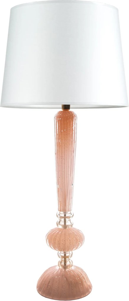 Abajur Murano Firenze C/ Ouro - Rosê  Rosê