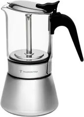 Cafeteira Espresso Italiana Tramontina 300ml em Aço Inox e Vidro