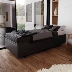 Base Box Baú para Cama Solteiro 88x188cm Liz S05 Sintético Cinza - Mpo