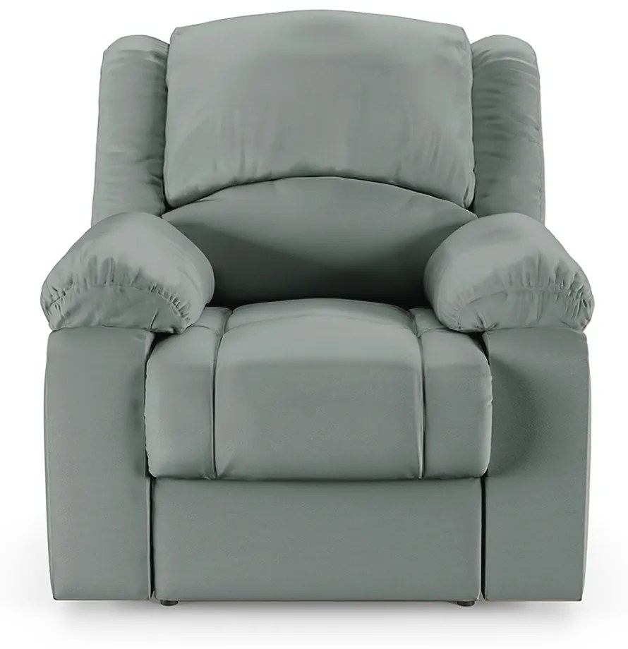 Poltrona do Papai Reclinável Sala de Cinema Madrid Elétrica Touch Massagem USB PU Cinza  G23