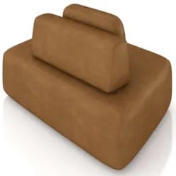 Sofá Modular 140cm Living Sala de Estar Moby Sintético Caramelo Z08 -