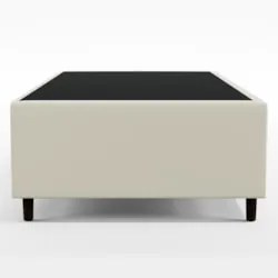 Base para Cama Box Solteiro 88x188cm Hit Z04 Sintético Bege- Mpozenato