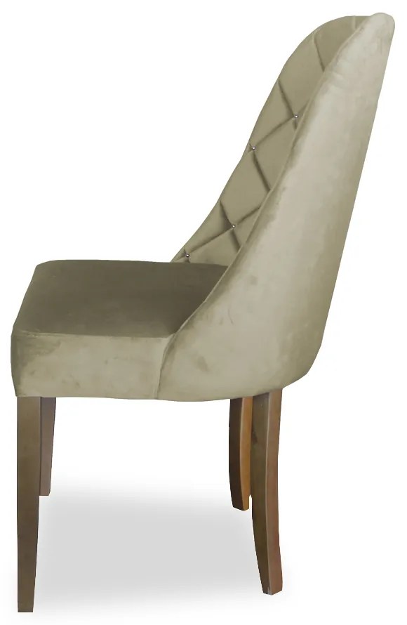 kit com 6 Cadeiras de Jantar Dublin Suede Nude