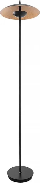 Luminária De Piso Led Metal Preto Freijó 16w 3000k Shimeji