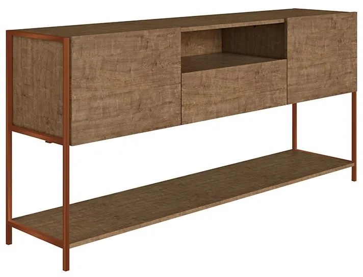 Balcão Buffet Multifuncional 3 Prateleiras - Vermont Cobre