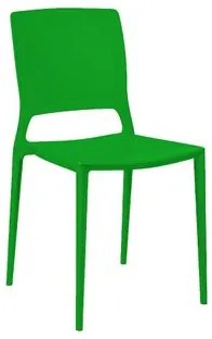 Cadeira Empilhável Urano Verde em Polipropileno