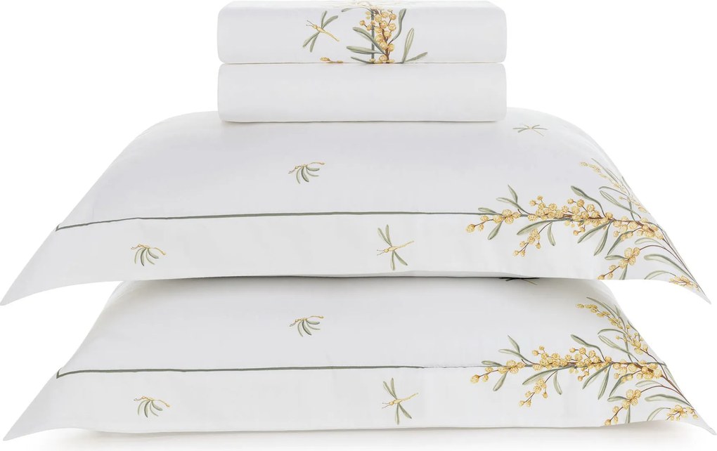 Jogo de Cama Trussardi Cetim 300 Fios Mimosa Estampado - King  King
