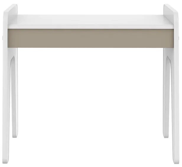Mesa Infantil Mimo Com Antialérgico Com Tampo - Branco/fume