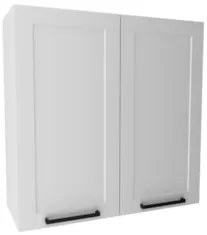 Armário Cozinha Aéreo 80cm Com 2 Portas Zaya Branco T01     - Mpozenat