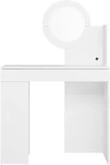 Penteadeira Camarim Escrivaninha com LED Sulla A02 Branco - Mpozenat