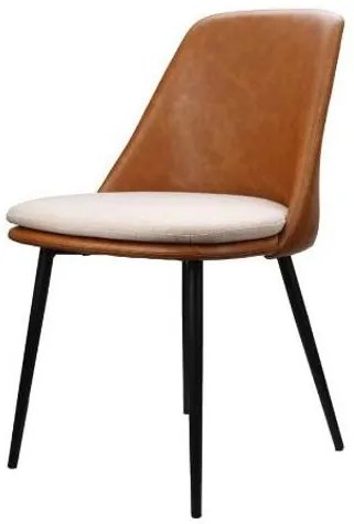 Cadeira Lorena Courino Marrom Base Preto 80cm - 62858 Sun House