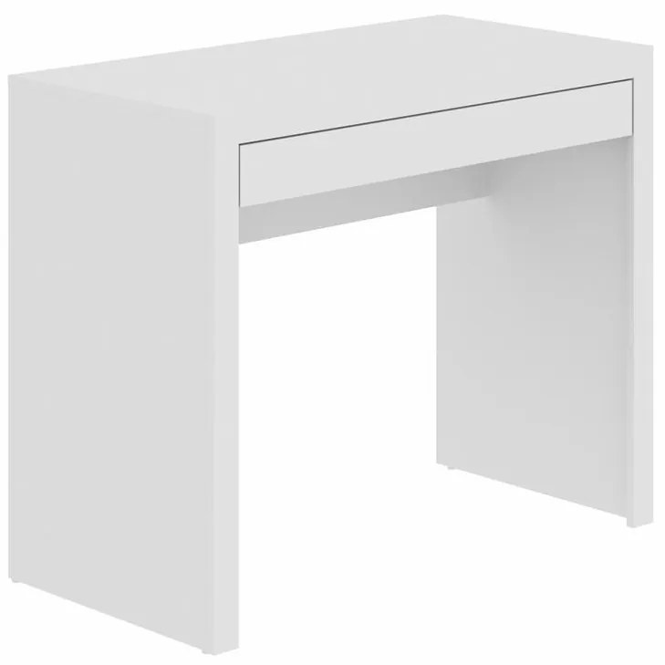 Escrivaninha Mesa Escritório Home Office 1 Gaveta Branco