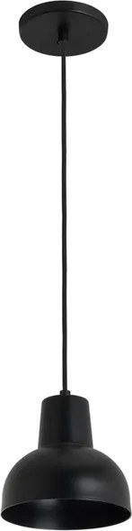 Pendente Aluminio Preto 15Cm Siena