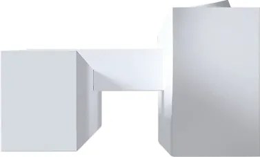 Arandela Horizontal Small 5X8,5X40Cm Led 6W 3000K - Qimporta Ar2523 (PRETO)