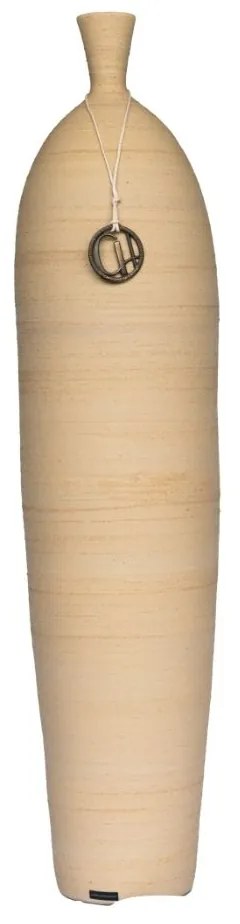 Vaso Garrafa GG - 78x17x17 - areia natural