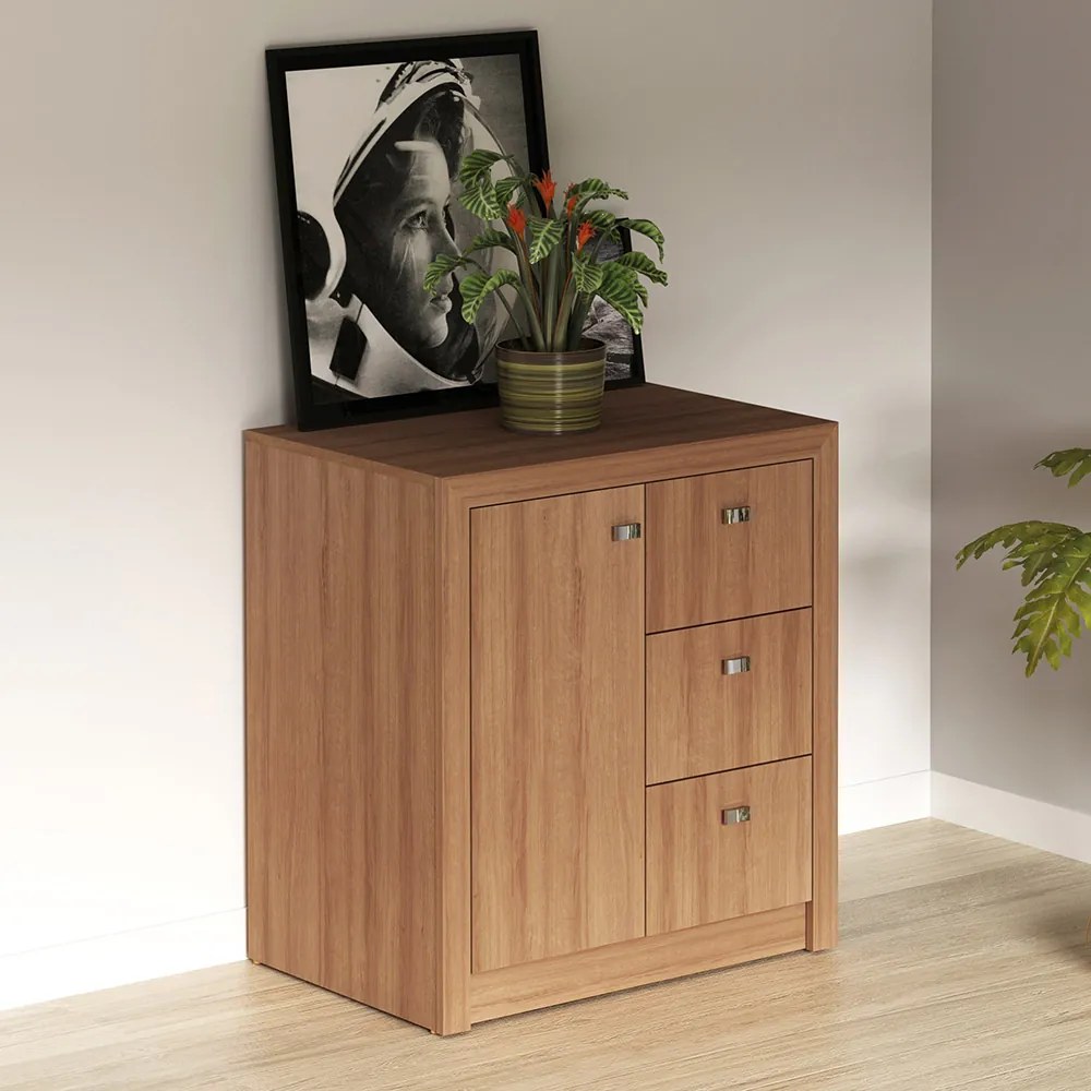 Balcão para Escritório Home Office ME4111 MDP Amendoa G69 - Gran Belo