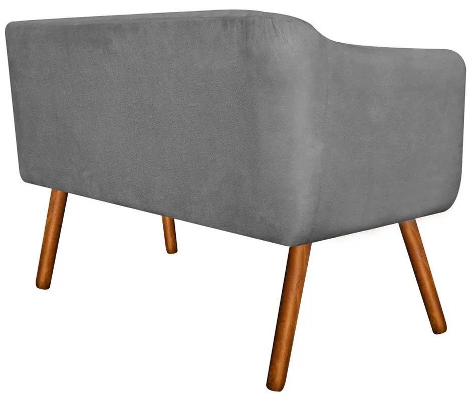 NAMORADEIRA JULIA 2 LUGARES SUEDE GRAFIT