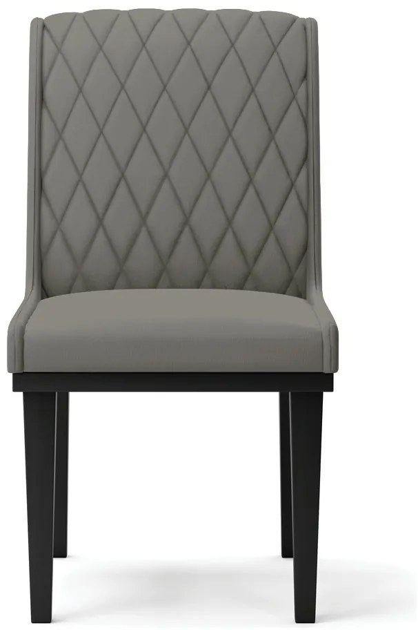 Cadeira Sala de Jantar Base Madeira Preto Kit 4 Sofia Suede Azul Marinho D03 - D'Rossi - Grafite