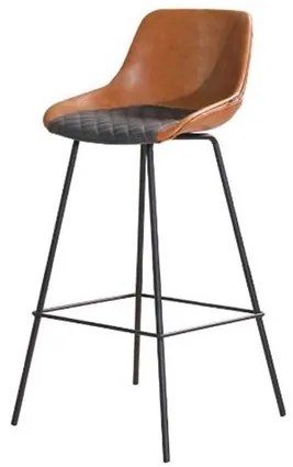 Banqueta Kaed Caramelo com Cinza Escuro 98cm - 66234 Sun House