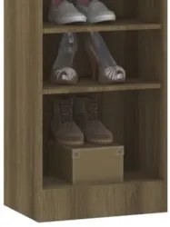 Guarda Roupa Modulado Sapateira 50cm Delphi Avelã/Grey L01 - Mpozenato