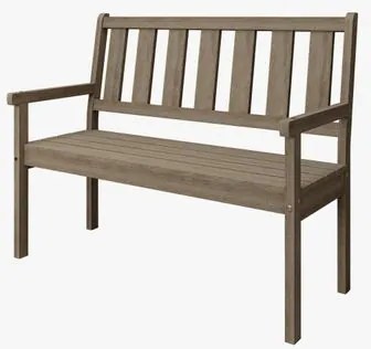 Banco de Jardim 120cm Rústico Meneghetti Vegas 2 Lugares