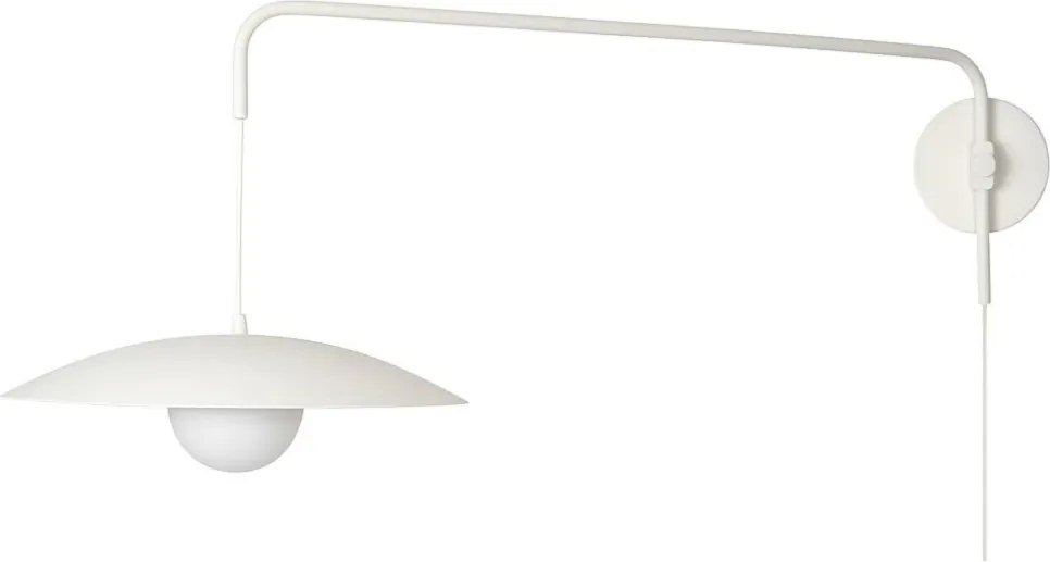 Arandela Zen 40X99,2X43,3Cm 1Xg9 Braço Haste E Cúpula Alumínio E Globo... (PT - Preto Texturizado)