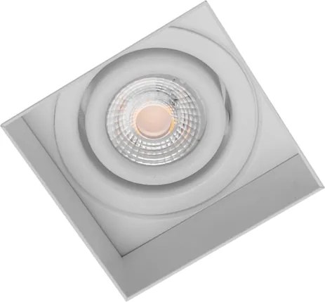Plafon De Embutir Alumínio 6,1x6,1cm No Frame Ii - BRANCO