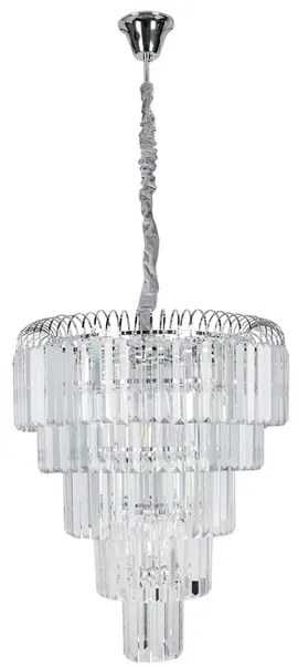 Pendente Cristal Cromado E14 5W Versailles