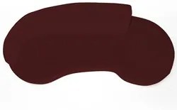 Sofá Living 2 Lugares 180cm Braço Esquerdo Mozart D06 Veludo Vermelho