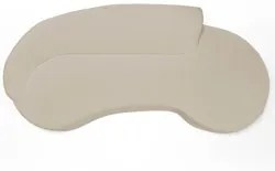 Sofá Living  4 Lugares 300cm Braço Esquerdo Mozart D06 Sintético Bege