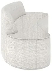 Sofá 3 Lugares para Sala de Estar Living 210cm Koane D06 Bouclê Off Wh