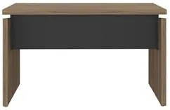 Mesa Para Escritório Home Office 125cm Corp A06 Nogal/Preto - Mpozena