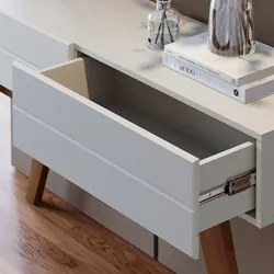Buffet Cristaleira e Aparador Rebeca C05 Off White/Freijó - Mpozenato