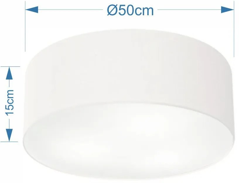 Plafon Para Sala de tv Cilíndrico TV-3014 Cúpula Cor Branco