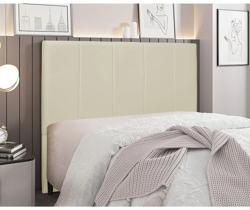 Cabeceira Solteiro Australia 90cm Veludo - ADJ Decor
