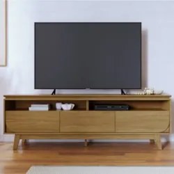 Rack Bancada de TV 75 Pol 200cm Celina Z10 Cumaru - Mpozenato