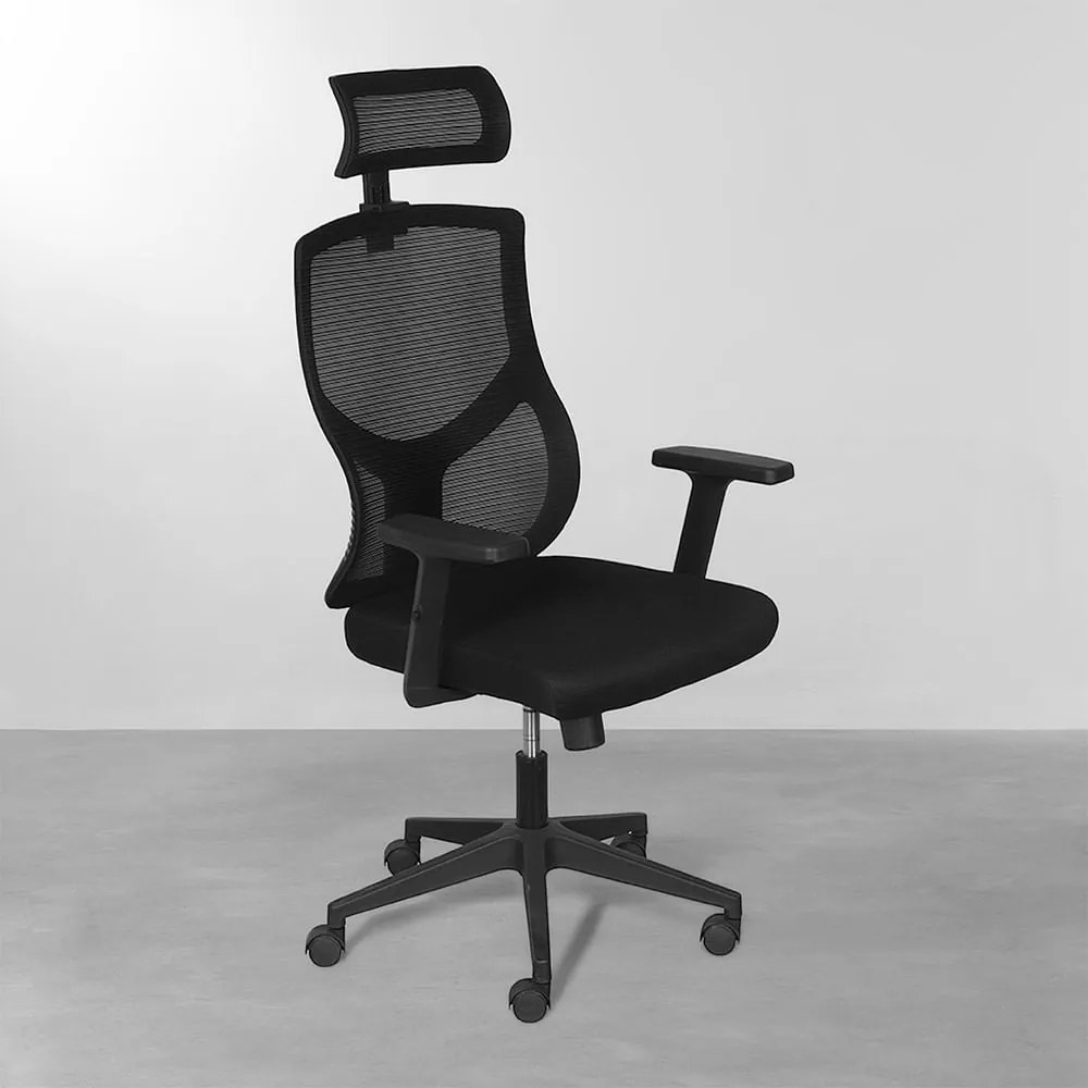 Cadeira Office Arion Alta - Preto