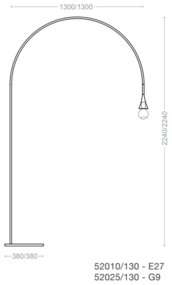 Luminária De Chão Jazz Pivô Base Piso 38X224X130Cm 1Xe27 - Usina 52010... (AO-F - Azul Oceano Fosco)
