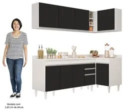 Armário de Cozinha Modulado de Canto Esquerdo 4 Peças CP50 Balcão com