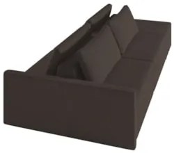 Sofá Ilha Modular com Puff para Sala Living 232cm Georgia Z08 Veludo M