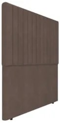 Cabeceira Cama Box King 193cm Estofada Plutus Veludo Marrom Z04 - Mpoz