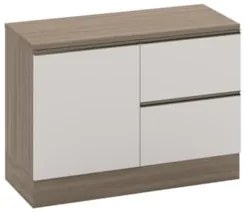 Balcão de Cozinha e Tampo 120cm Grace Carvalho Oak/Off White Z44 - Mpo