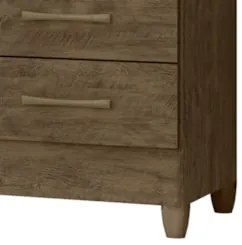 Guarda Roupa Solteiro 82cm 3 Portas Zeno Castanho Wood Z17 - Mpozena